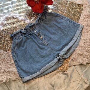 🌹80’s Style Mom Ultra High Rise Denim Blue Women's Fashion Shorts